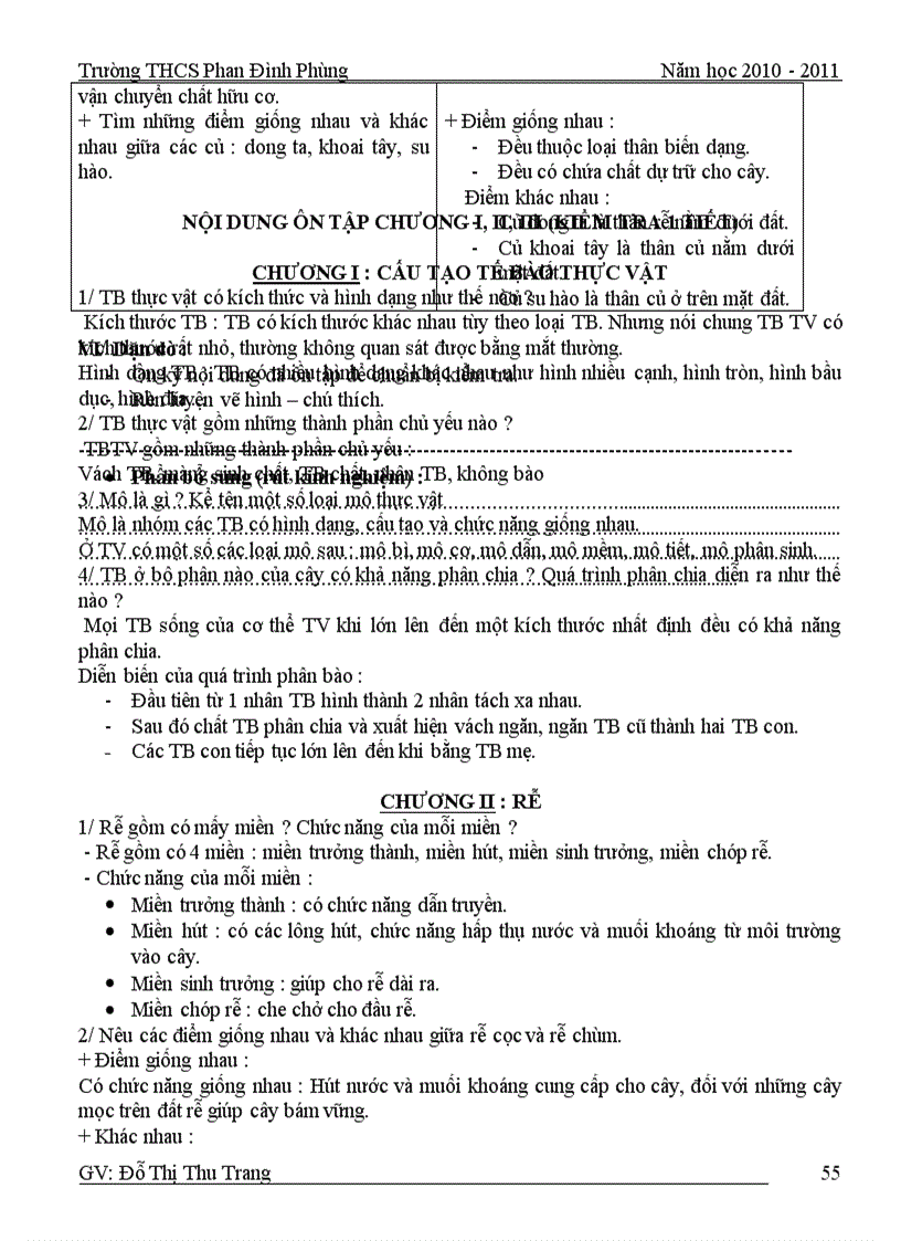 image for page Giáo án sinh 6 học kì 1