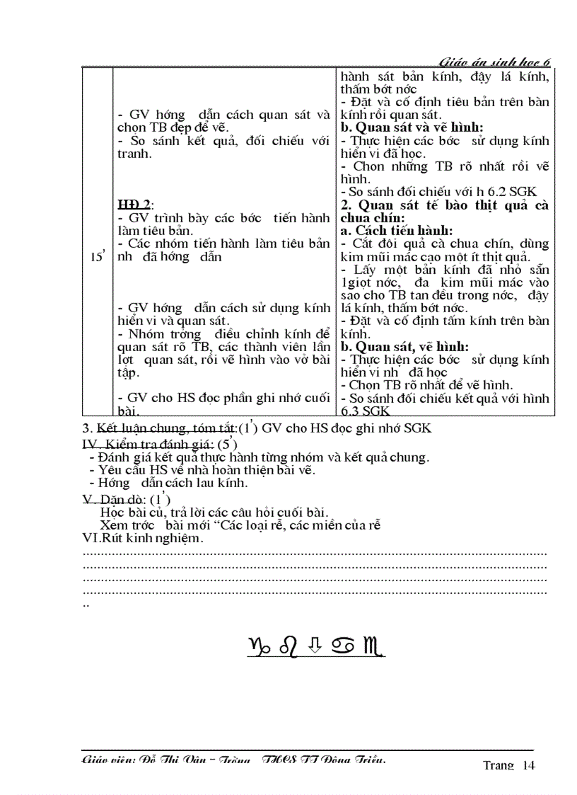 image for page Giáo án Sinh 6 học kỳ I