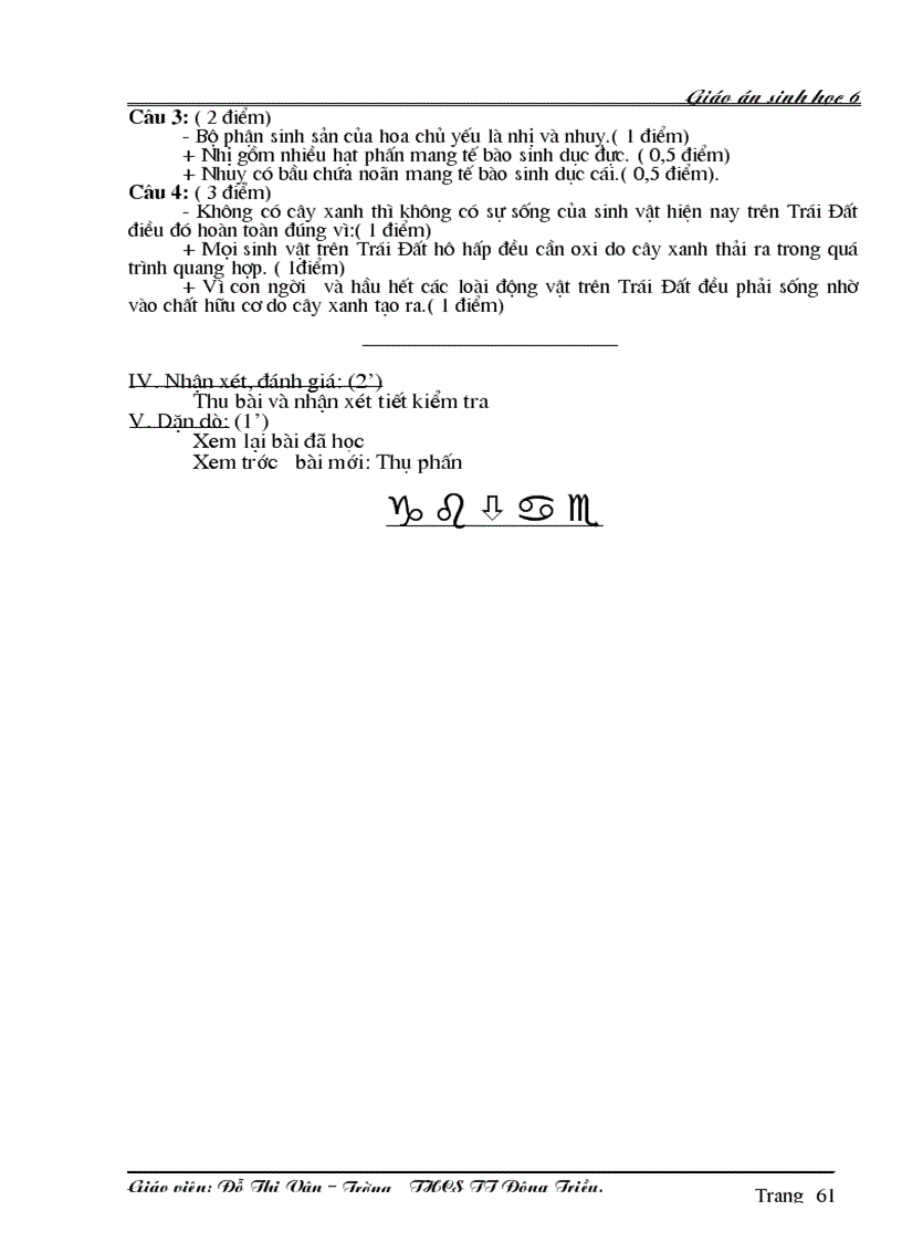 image for page Giáo án Sinh 6 học kỳ I