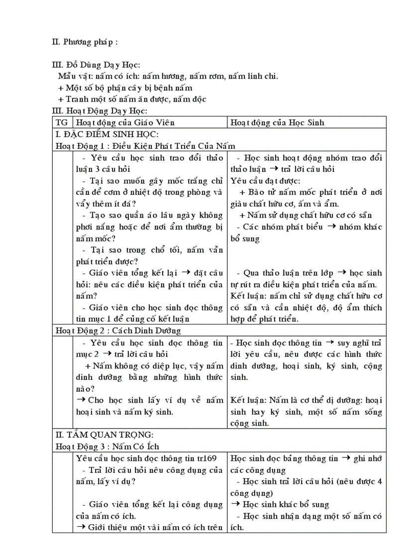 image for page Giáo án sinh 6 kỳ 2