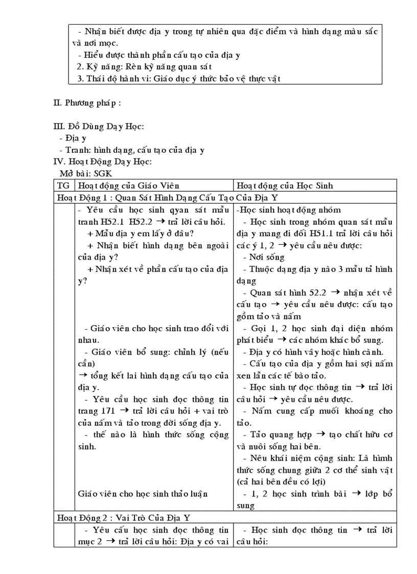 image for page Giáo án sinh 6 kỳ 2