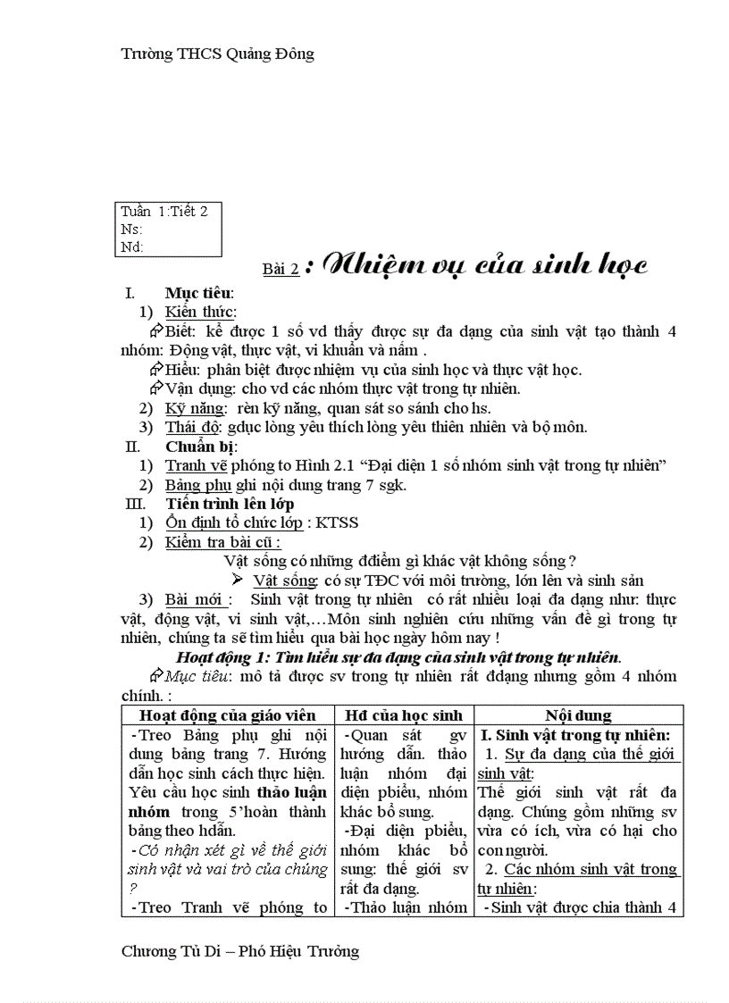 image for page Giao an sinh 6 moi nhat chuan kien thuc