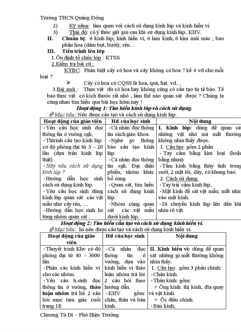 image for page Giao an sinh 6 moi nhat chuan kien thuc