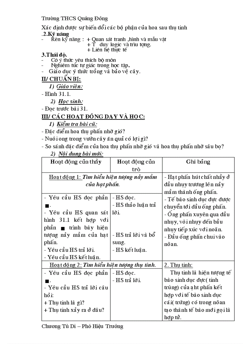 image for page Giao an sinh 6 moi nhat chuan kien thuc