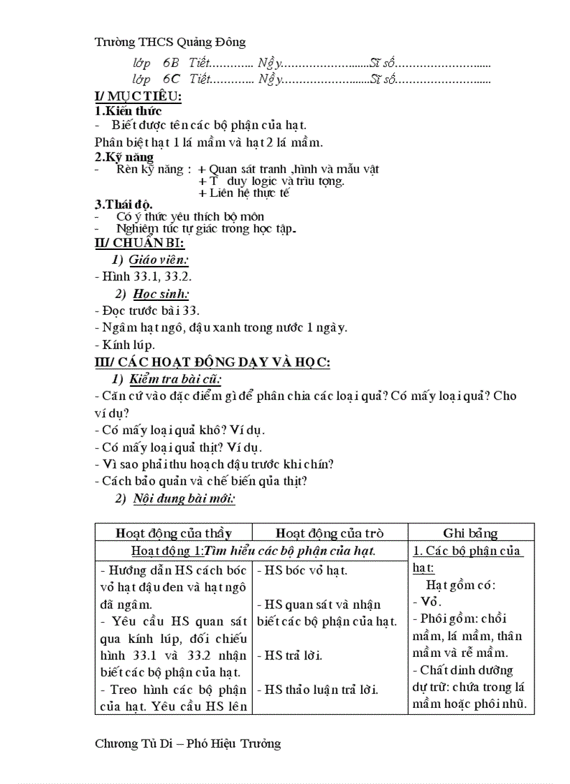 image for page Giao an sinh 6 moi nhat chuan kien thuc