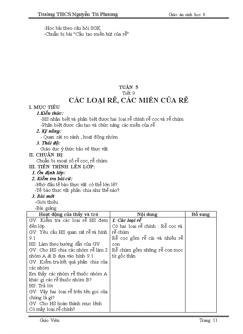 image for page Giao an sinh 6 tron bo 2010 2011