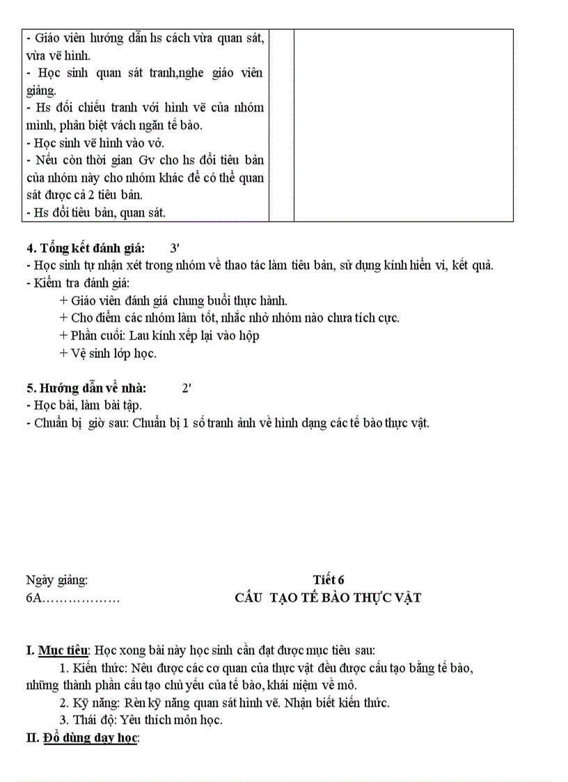 image for page Giao an sinh 6 t1 15