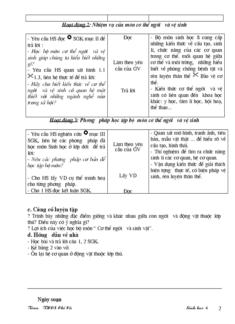 image for page Giao an sinh 8 3 cot theo chuan