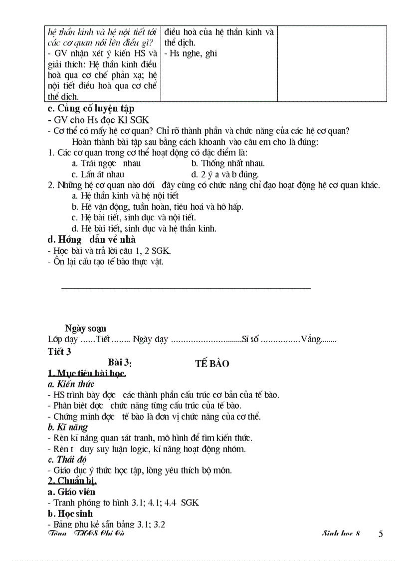 image for page Giao an sinh 8 3 cot theo chuan