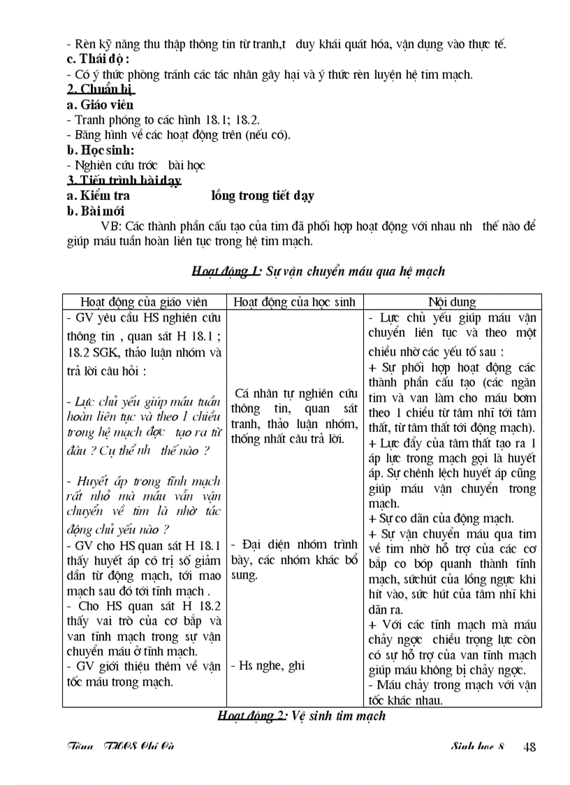 image for page Giao an sinh 8 3 cot theo chuan