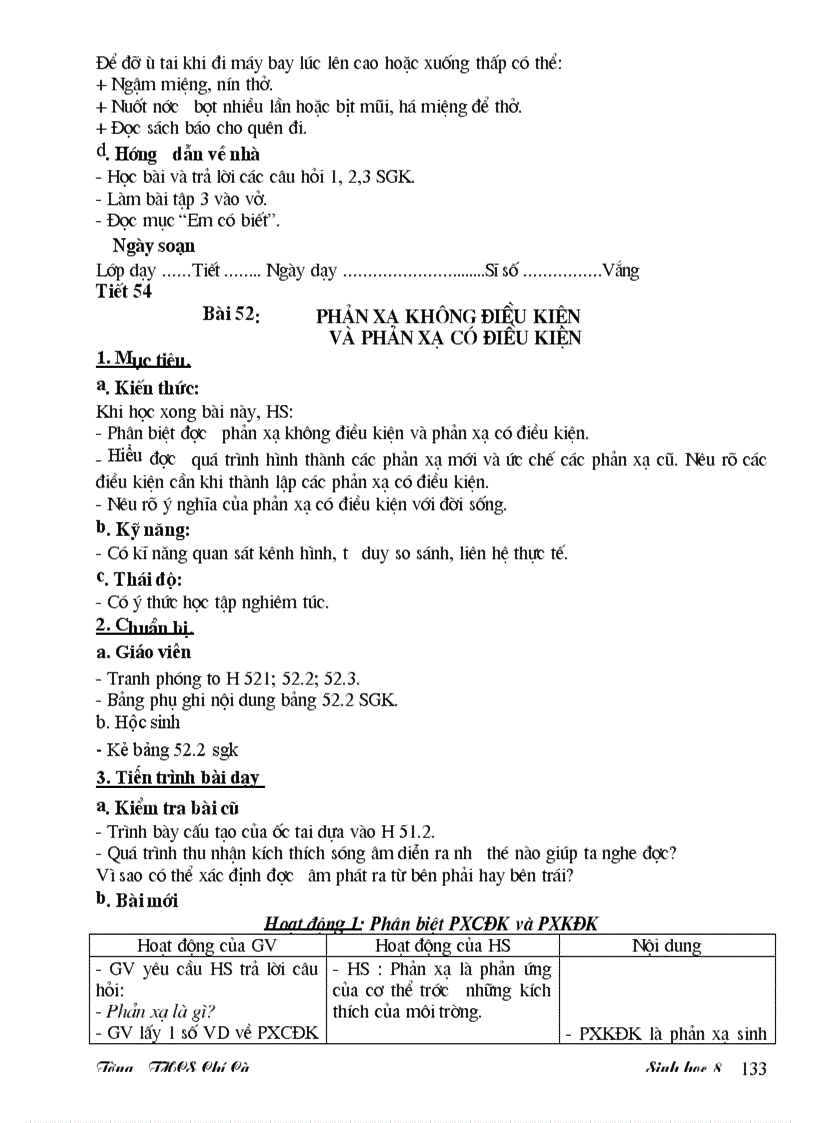 image for page Giao an sinh 8 3 cot theo chuan