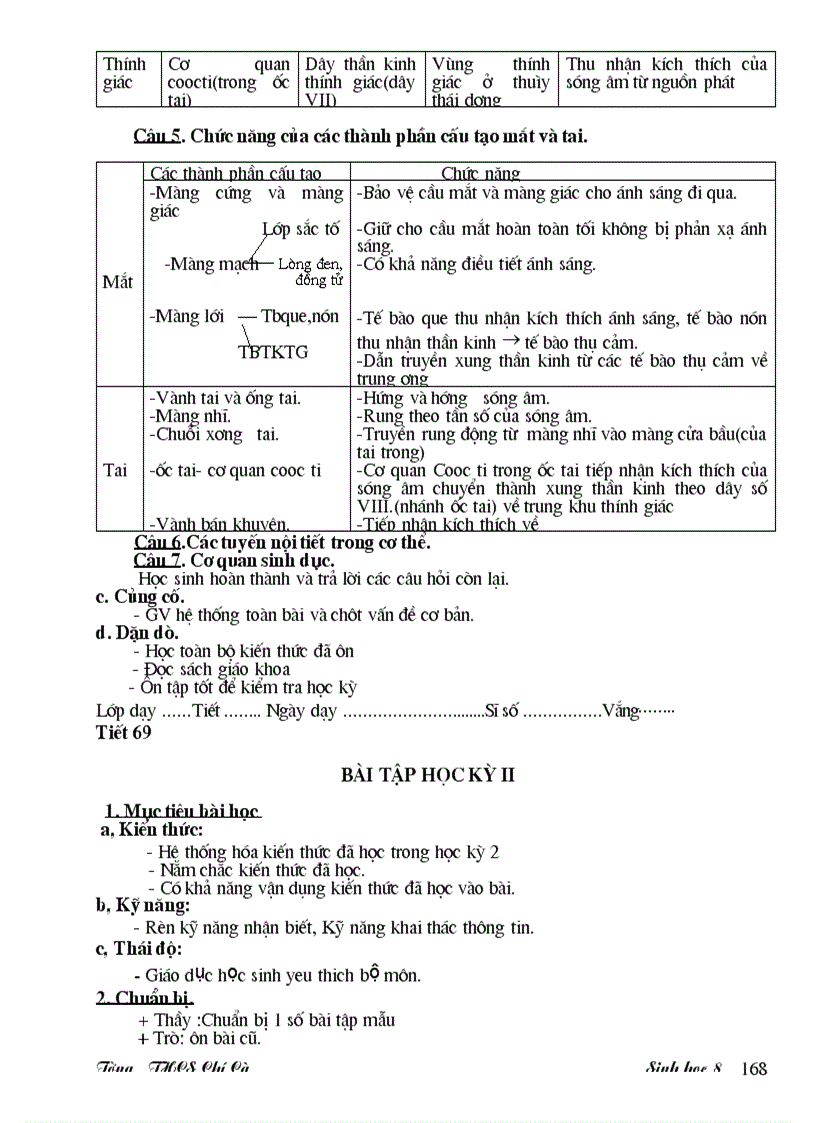 image for page Giao an sinh 8 3 cot theo chuan
