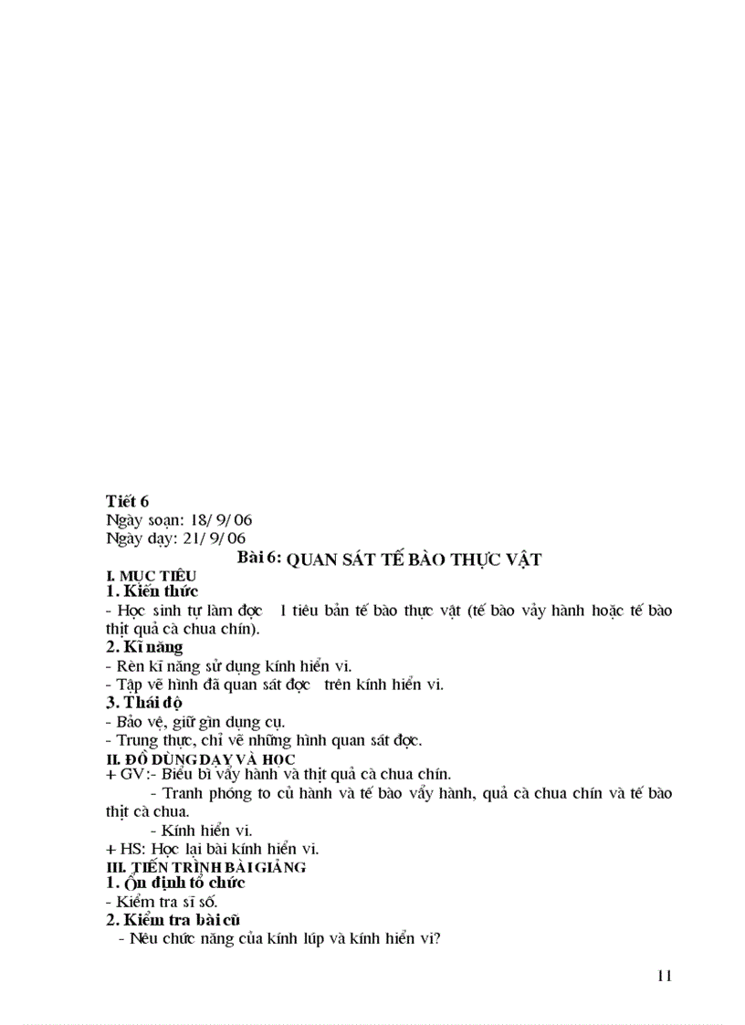 image for page Giao an sinh hoc 6 70 tiet