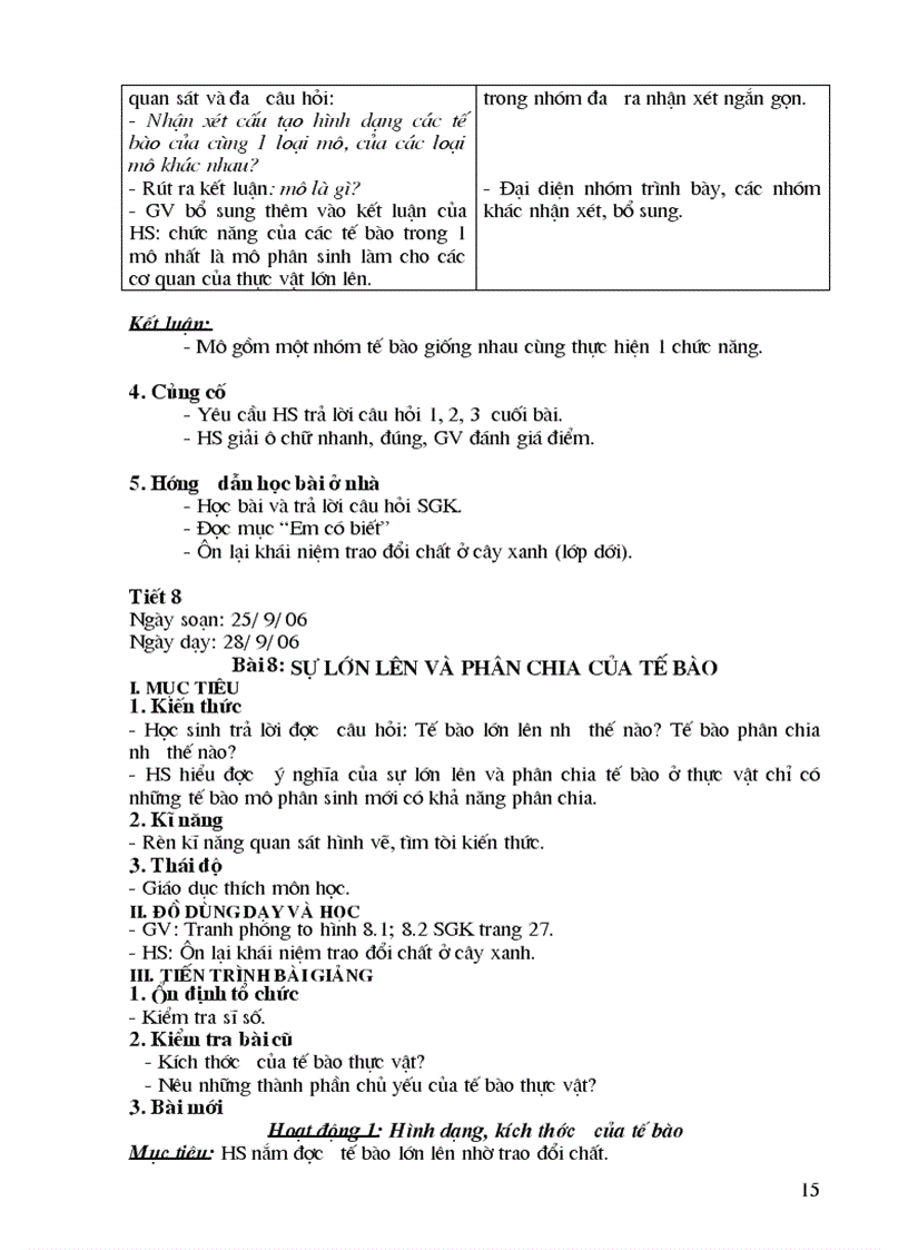 image for page Giao an sinh hoc 6 70 tiet