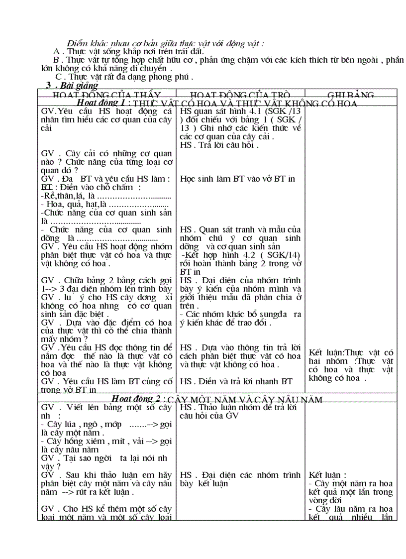 image for page Giáo án Sinh học 6 cả năm chuẩn KTKN 3 cột