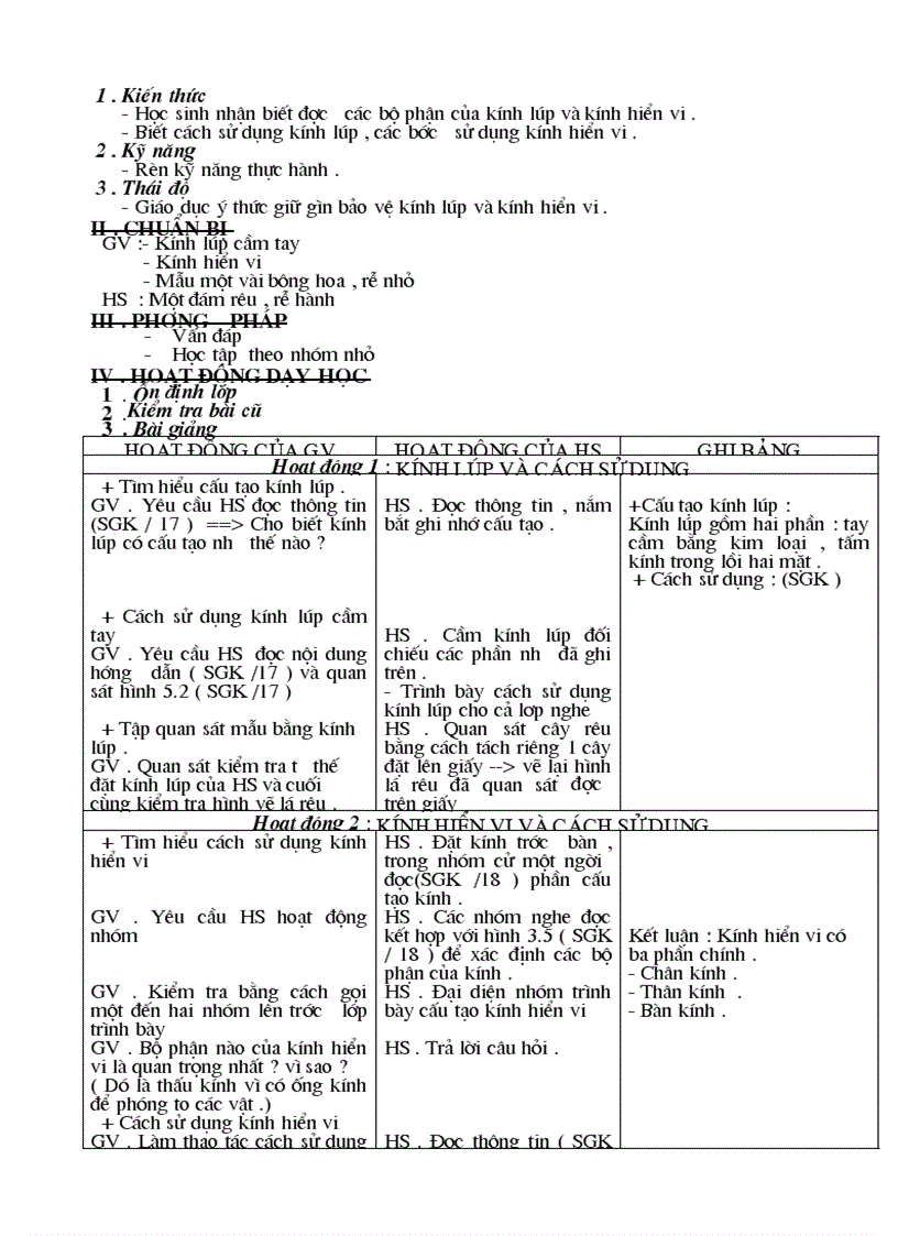image for page Giáo án Sinh học 6 cả năm chuẩn KTKN 3 cột