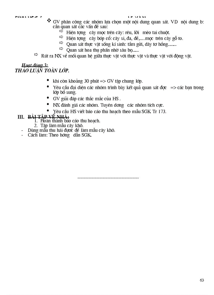 image for page Giáo án Sinh học 6 chỉ cần in 2 cột