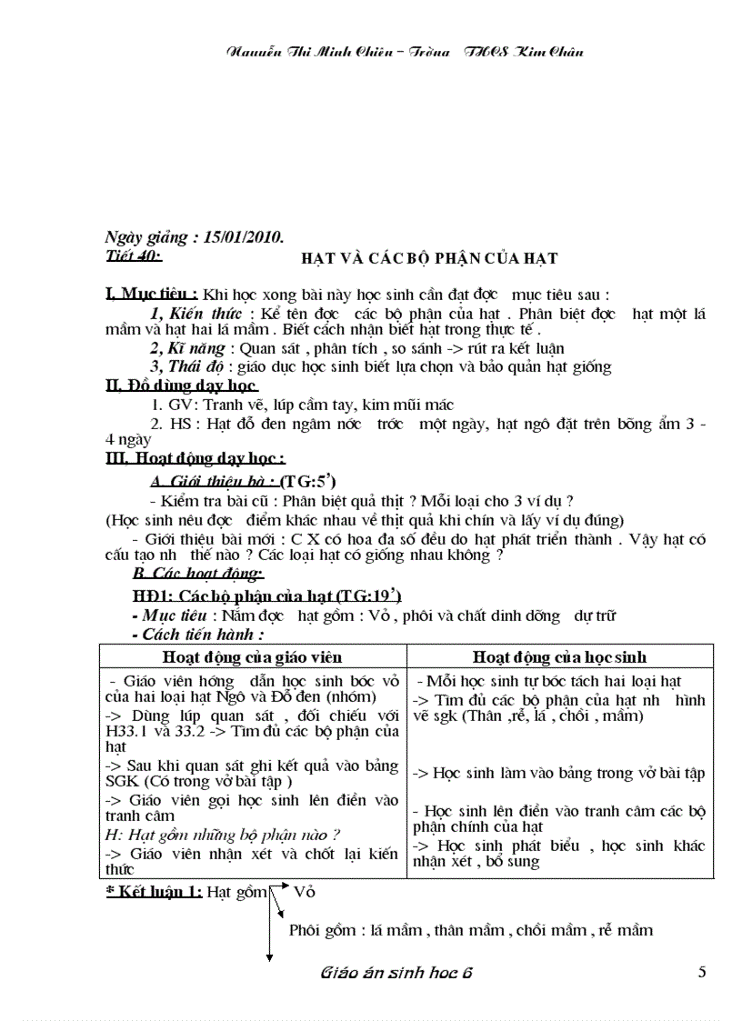 image for page Giáo án Sinh học 6 đầy đủ