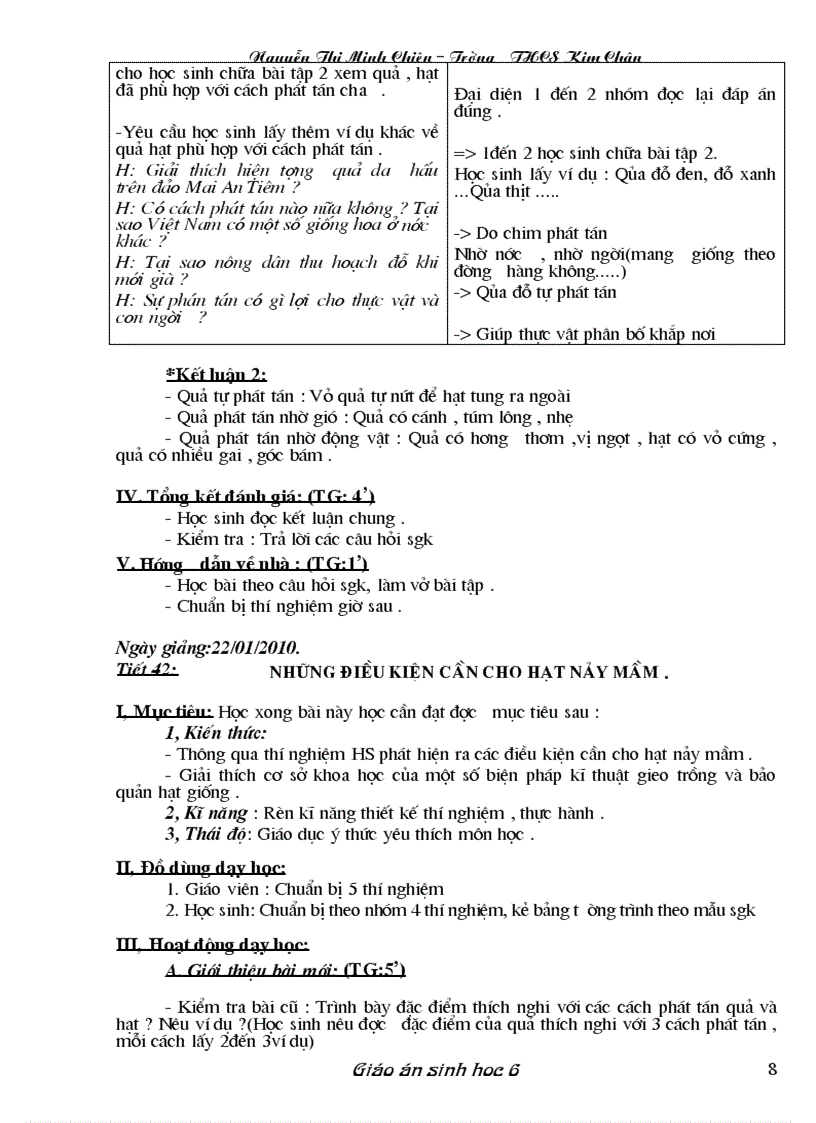 image for page Giáo án Sinh học 6 đầy đủ