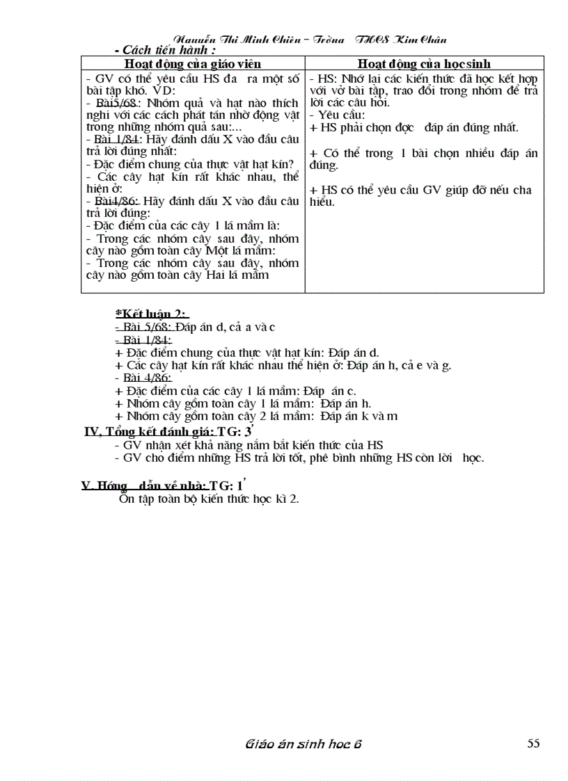 image for page Giáo án Sinh học 6 đầy đủ