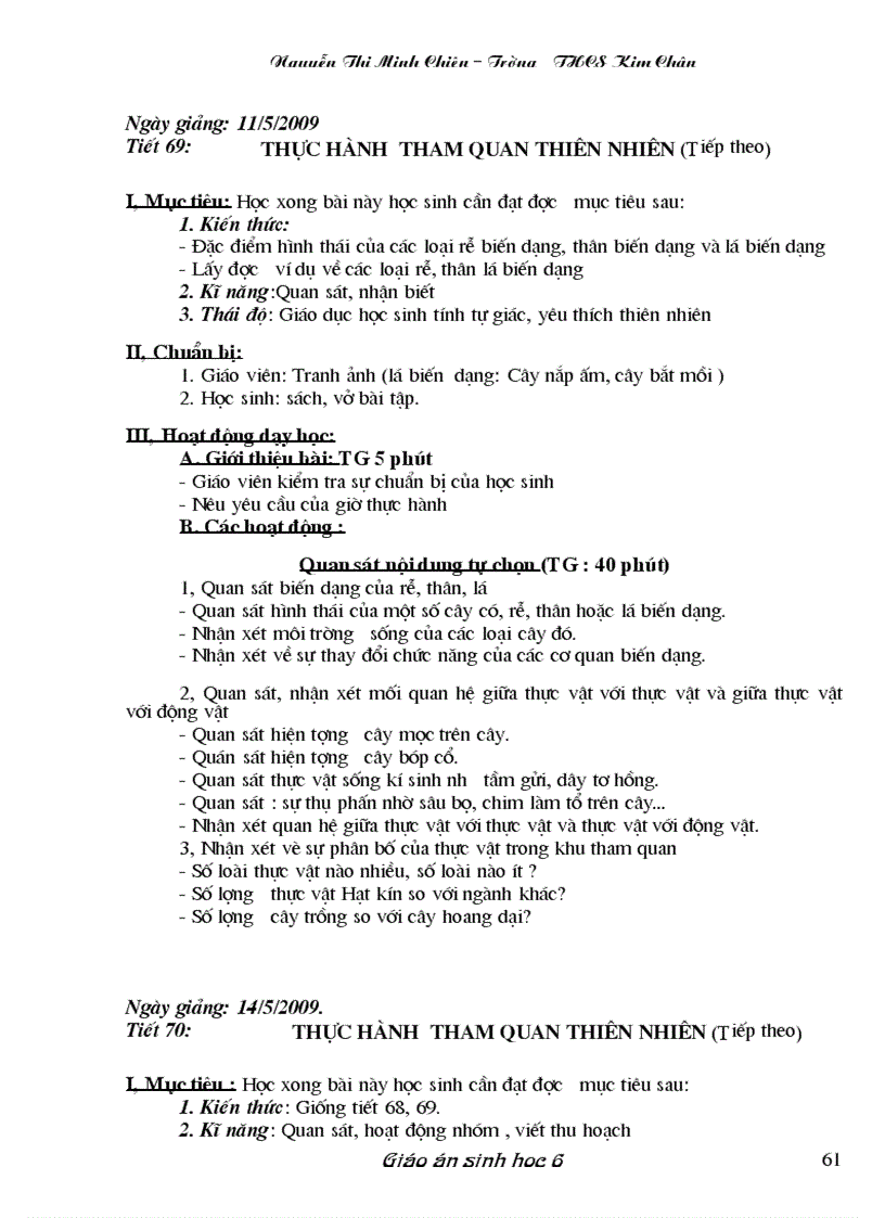 image for page Giáo án Sinh học 6 đầy đủ