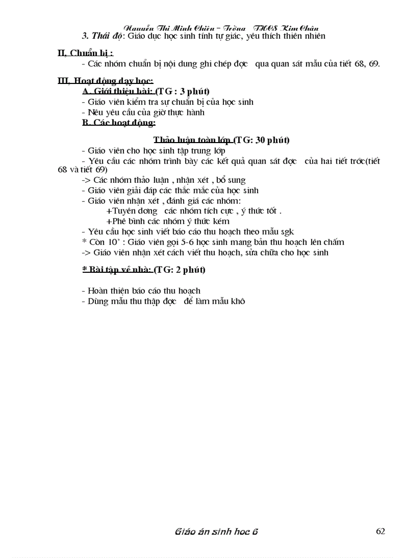 image for page Giáo án Sinh học 6 đầy đủ