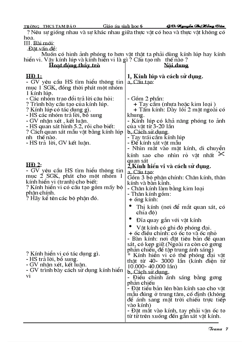 image for page Giáo án Sinh học 6 hay