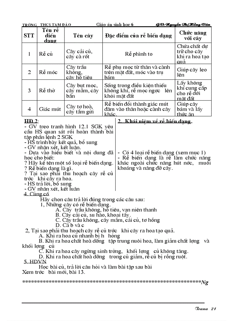 image for page Giáo án Sinh học 6 hay