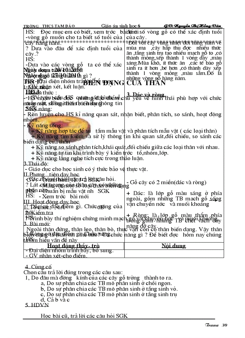 image for page Giáo án Sinh học 6 hay