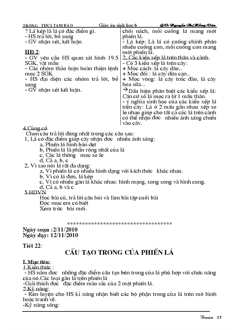 image for page Giáo án Sinh học 6 hay