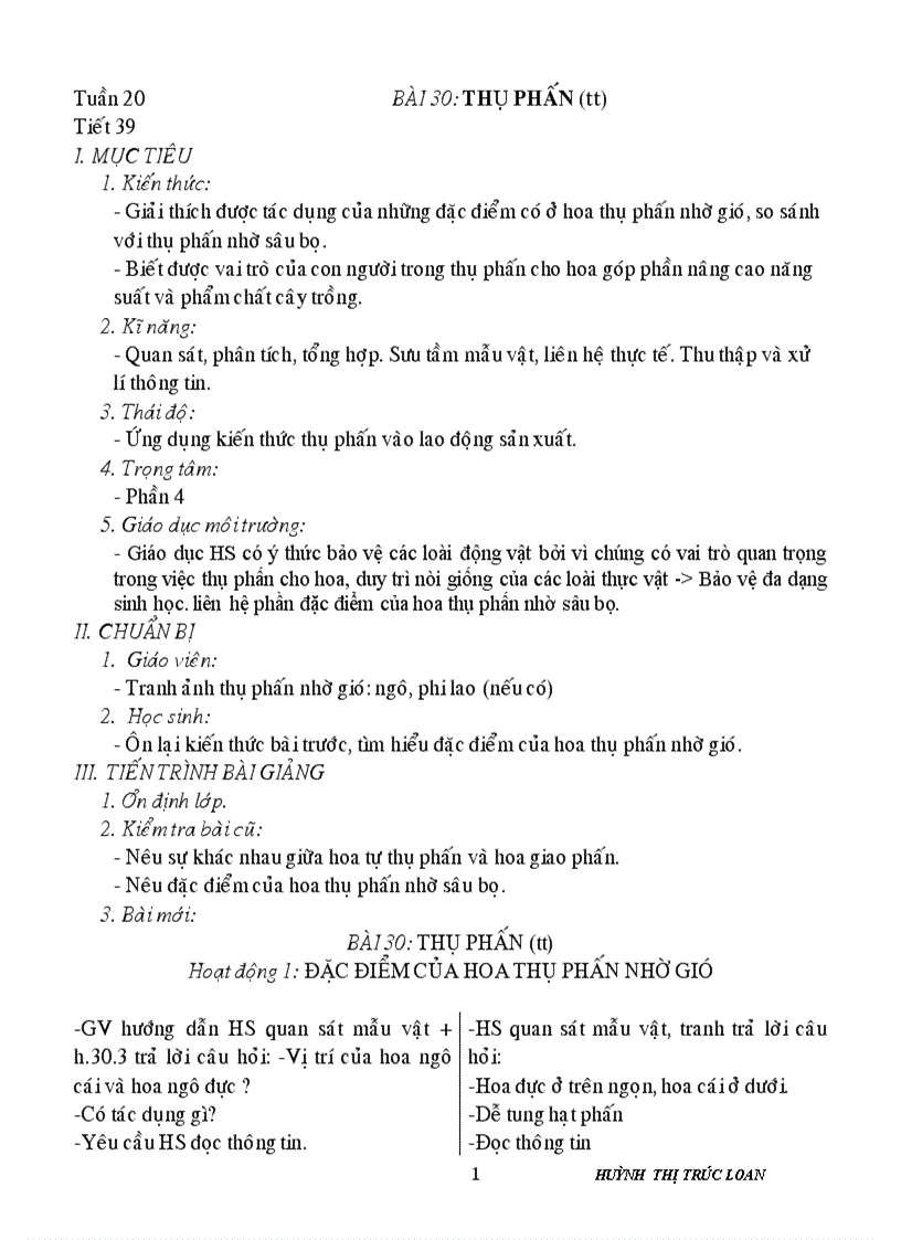 image for page Giáo án sinh học 6 HK II