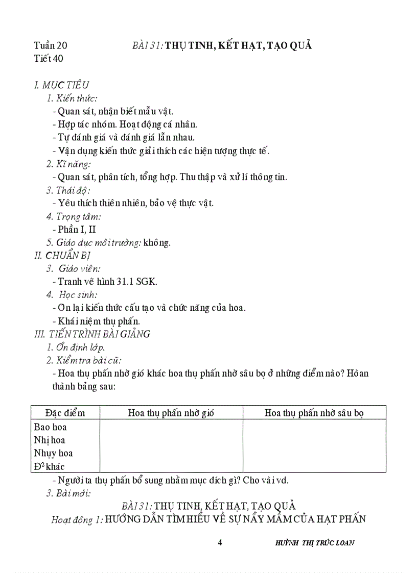 image for page Giáo án sinh học 6 HK II