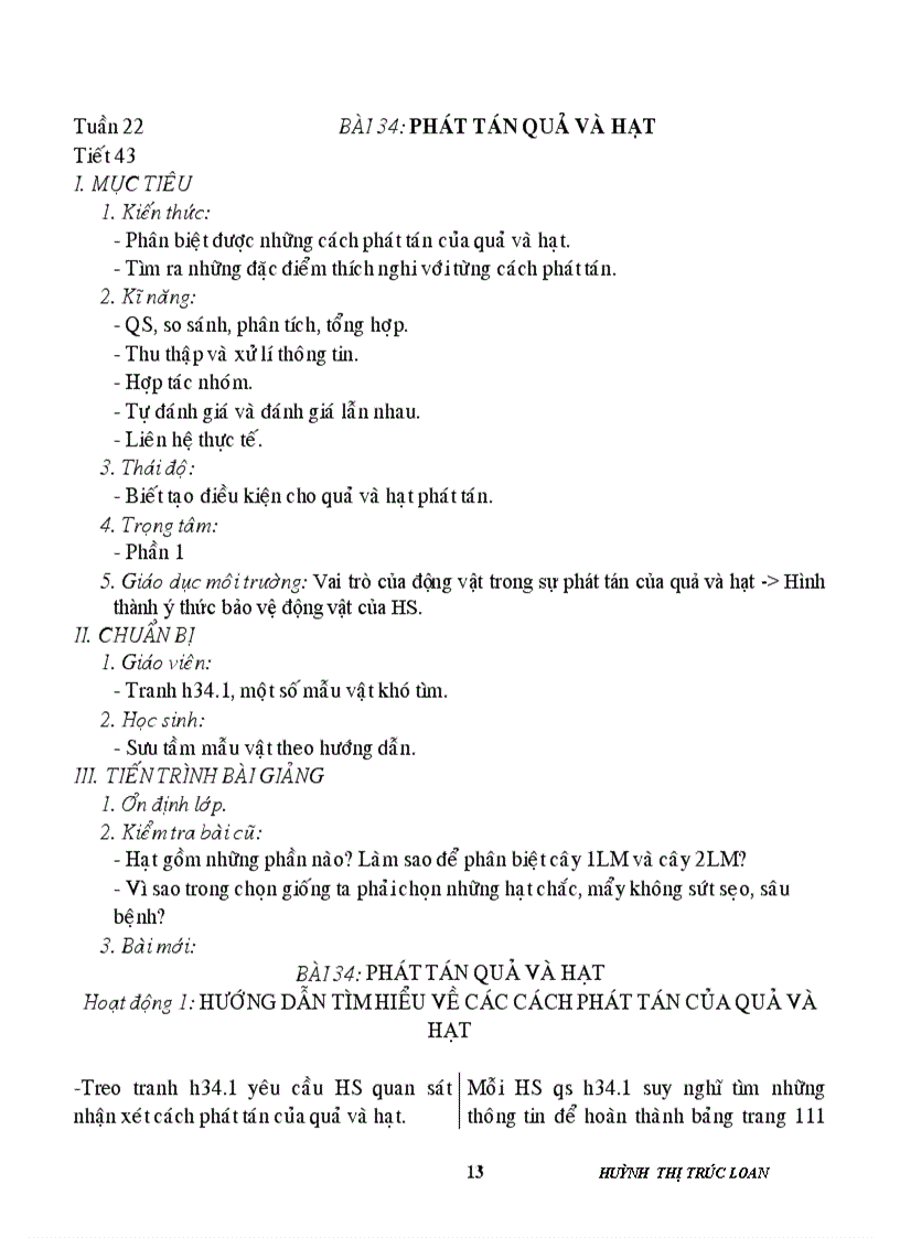 image for page Giáo án sinh học 6 HK II