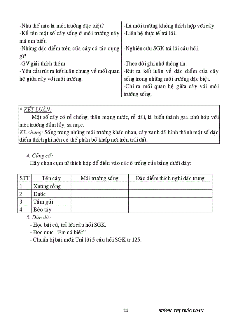 image for page Giáo án sinh học 6 HK II