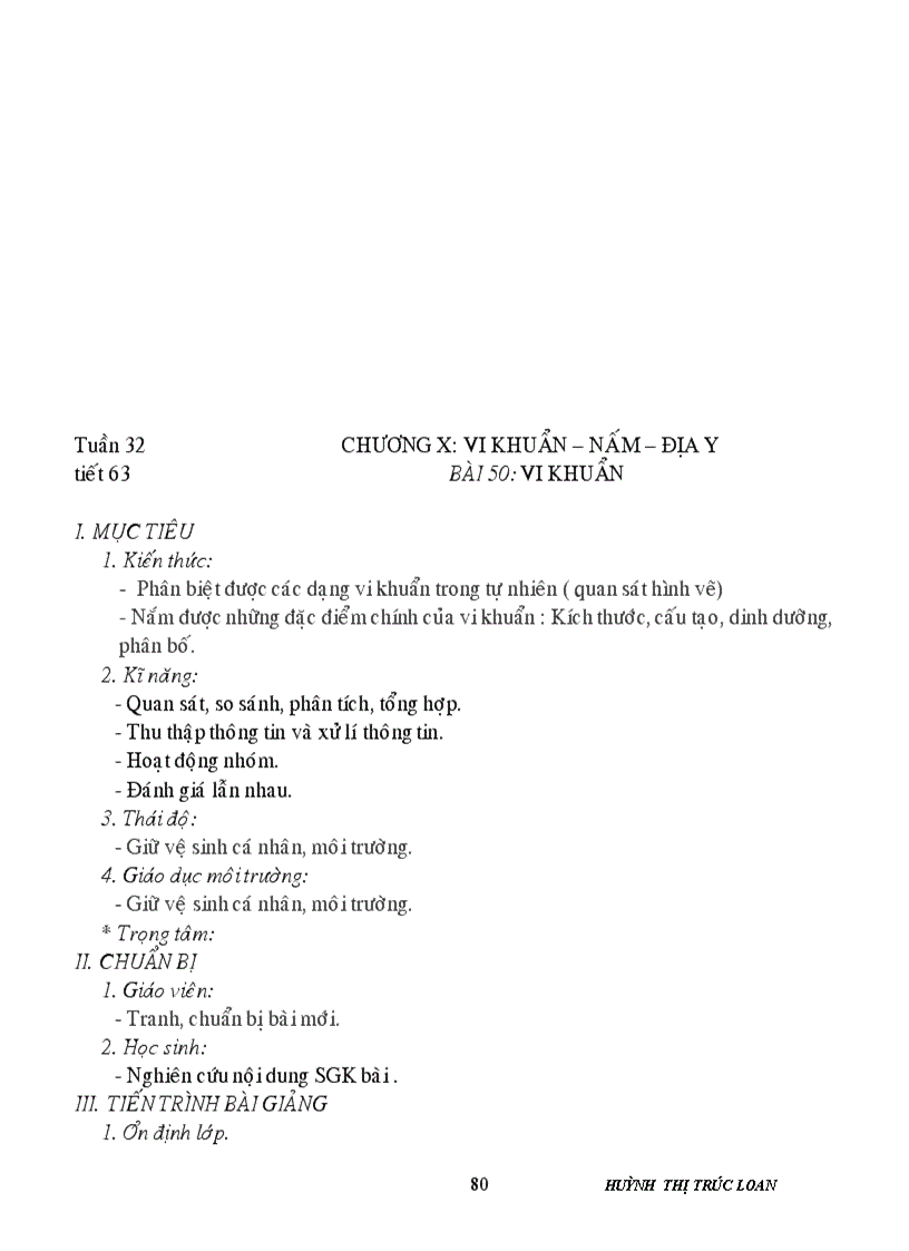 image for page Giáo án sinh học 6 HK II