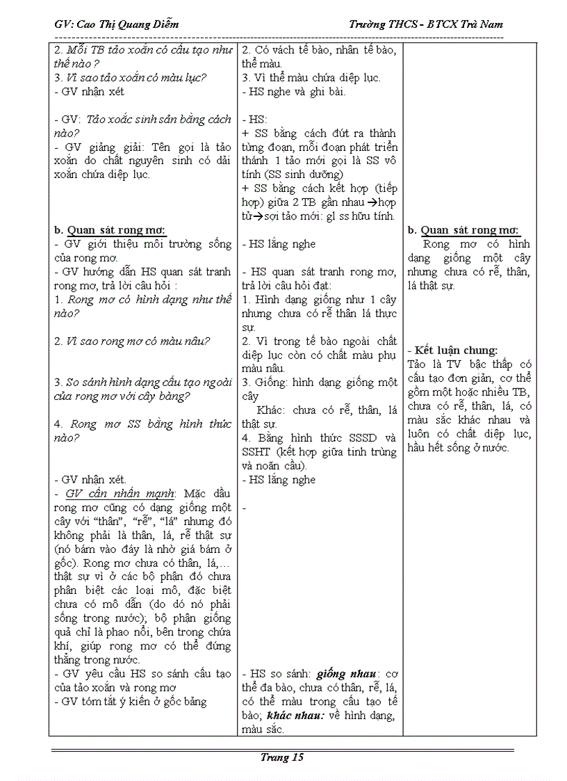 image for page Giáo án Sinh Học 6 kì 2 chuẩn KTKN