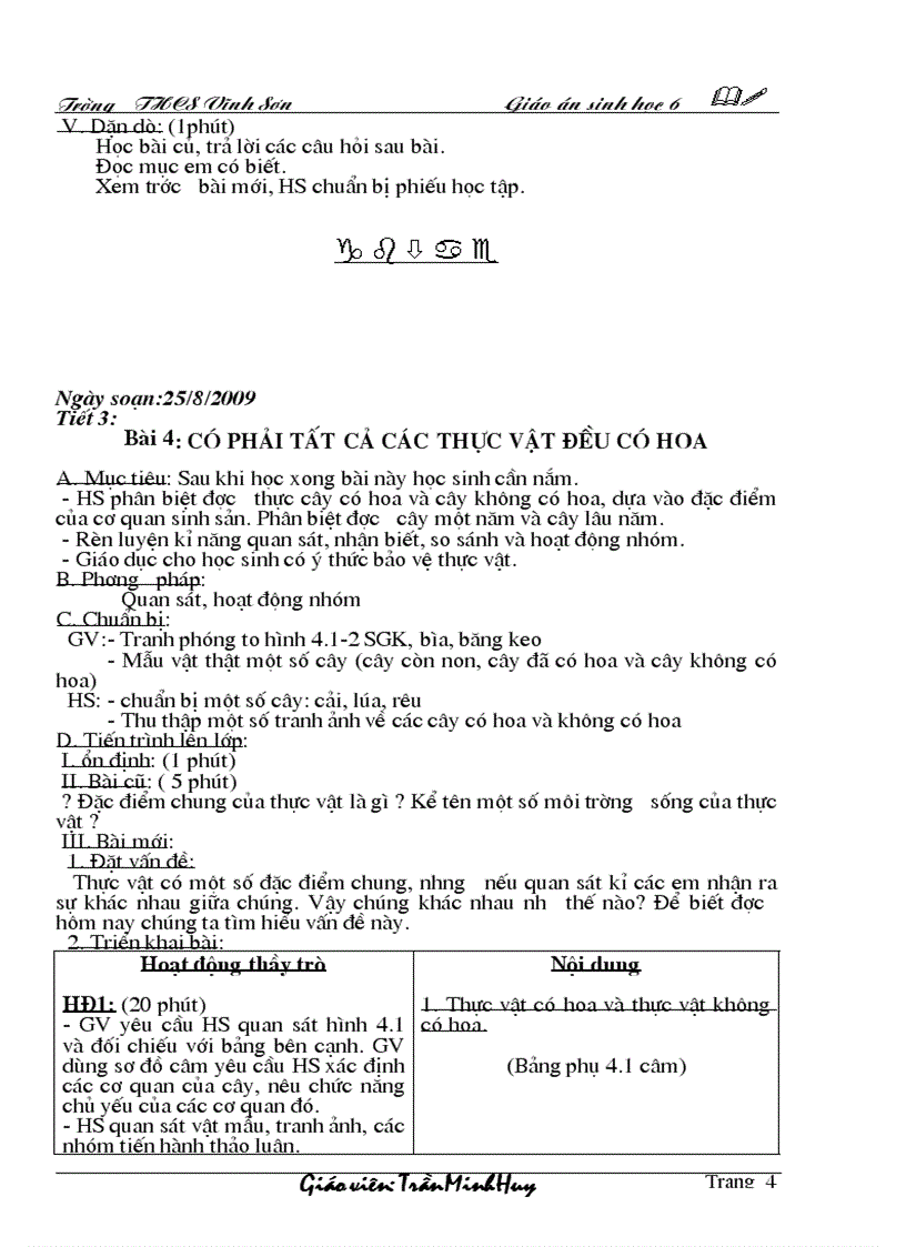 image for page Giáo án sinh học 6 kỳ I