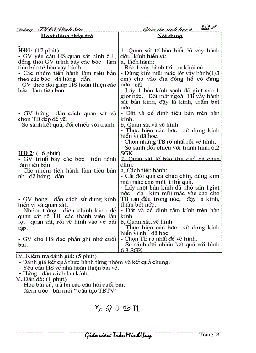 image for page Giáo án sinh học 6 kỳ I