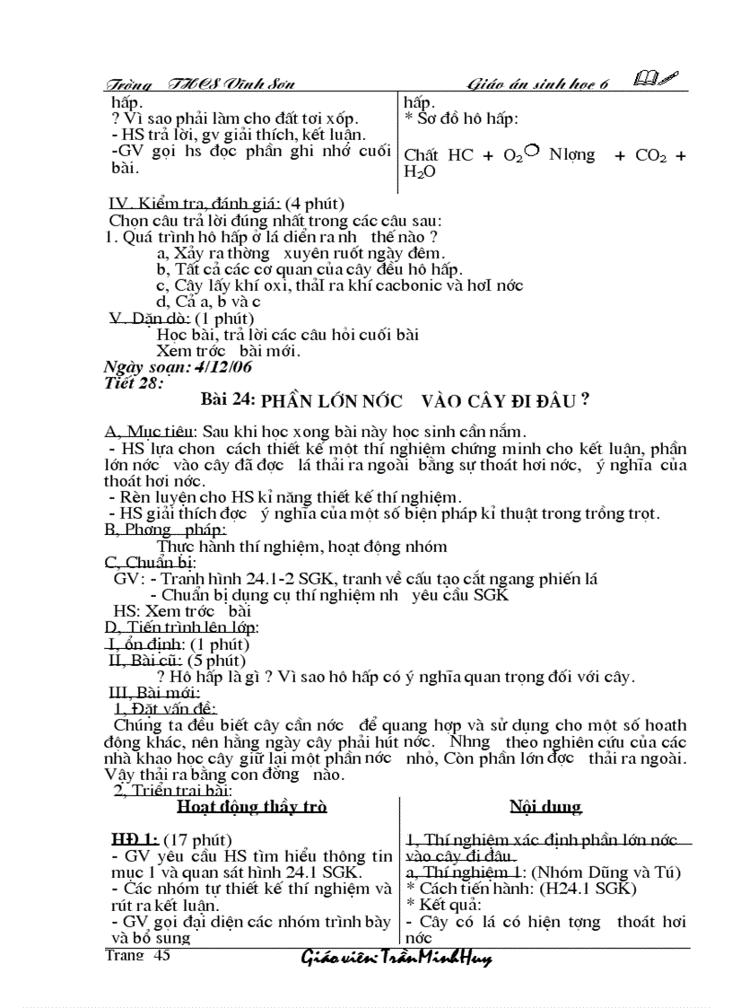 image for page Giáo án sinh học 6 kỳ I