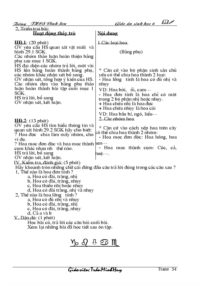 image for page Giáo án sinh học 6 kỳ I