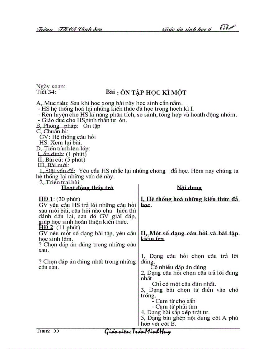 image for page Giáo án sinh học 6 kỳ I