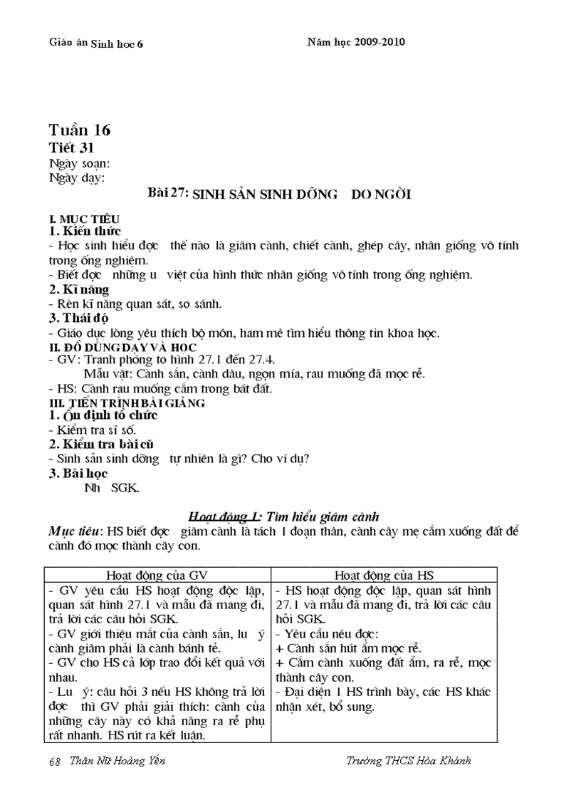 image for page Giáo án sinh học 6 mới