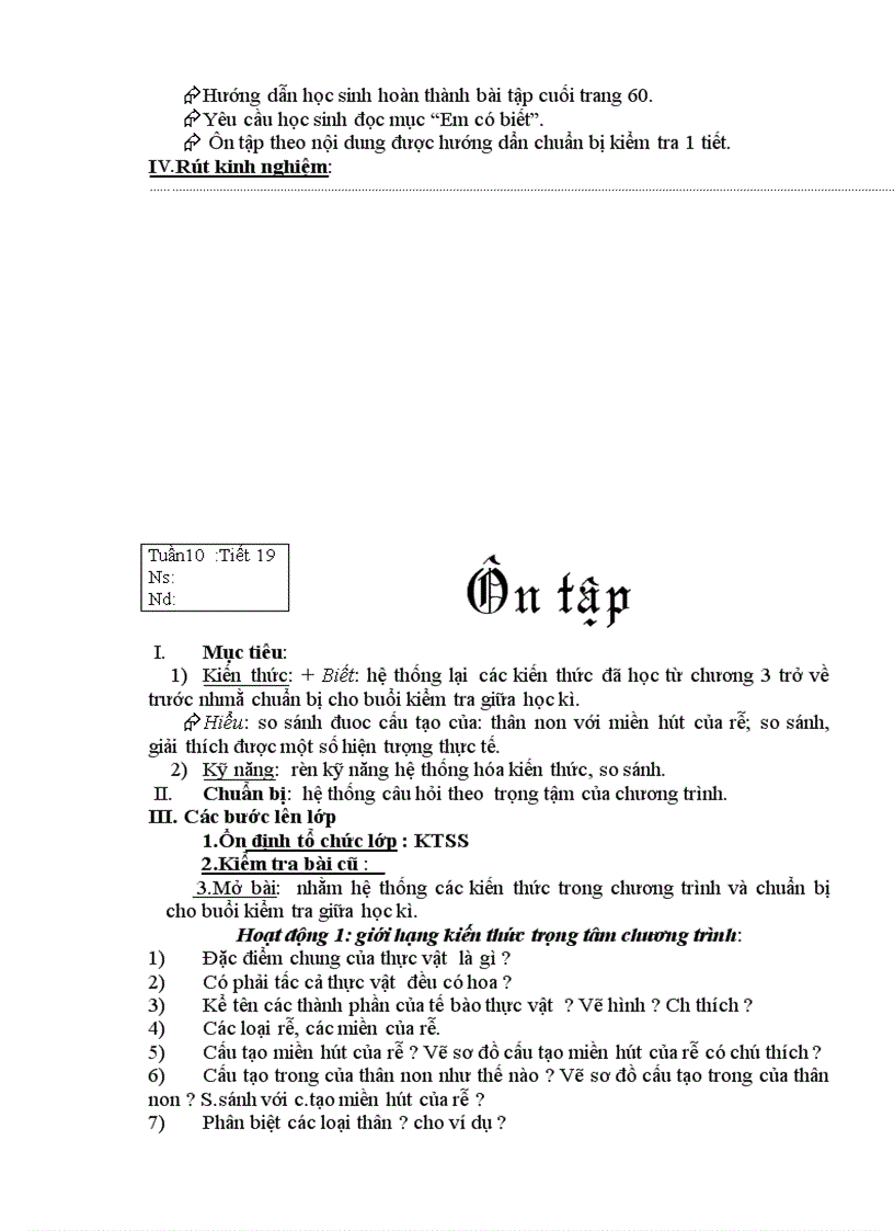 image for page Giáo án Sinh học 6 theo chuẩn mới 2010 2011