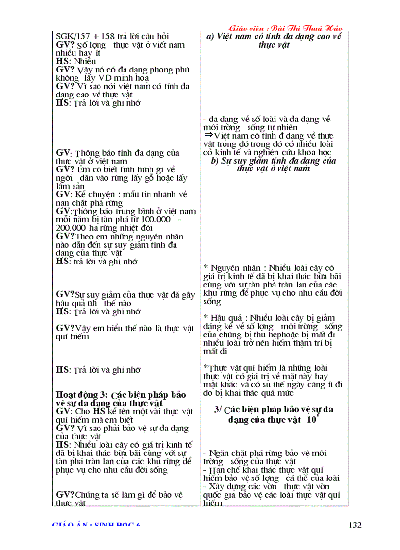 image for page Giao an Sinh hoc 6 2011 2012 Chuan KTKN