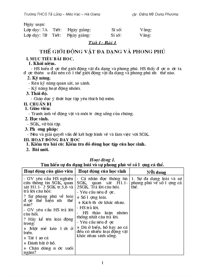 image for page Giáo án sinh học 7