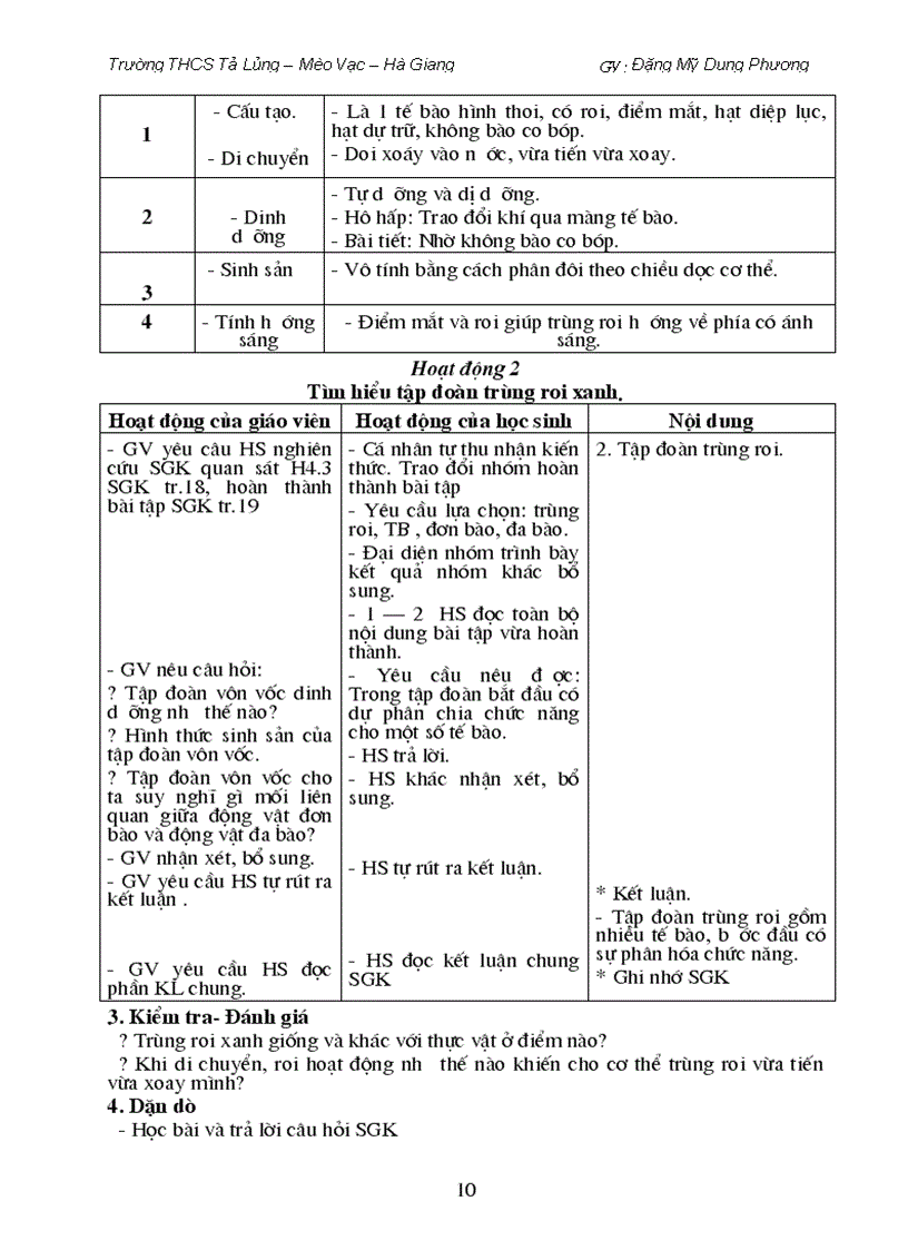 image for page Giáo án sinh học 7