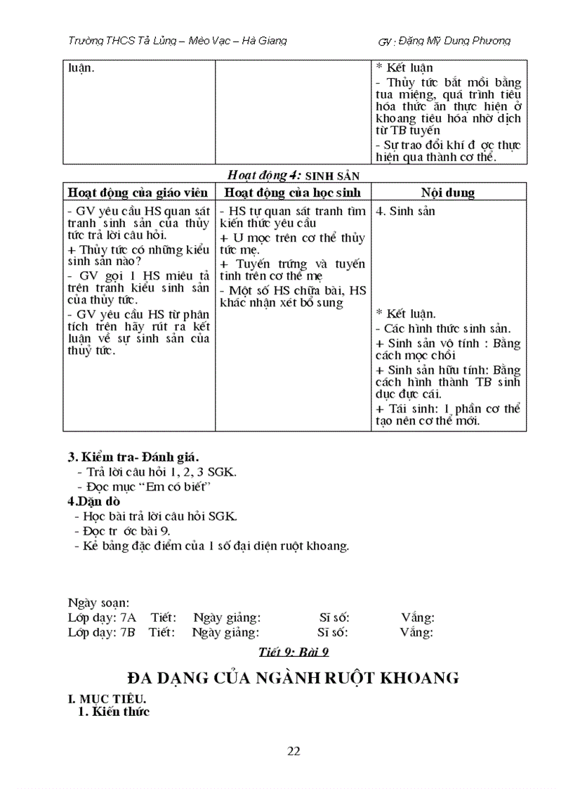 image for page Giáo án sinh học 7