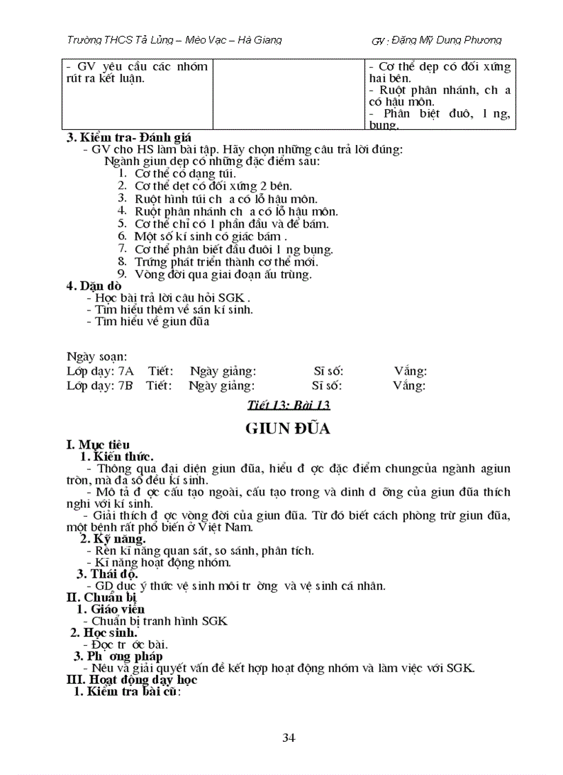 image for page Giáo án sinh học 7