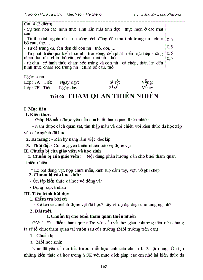 image for page Giáo án sinh học 7