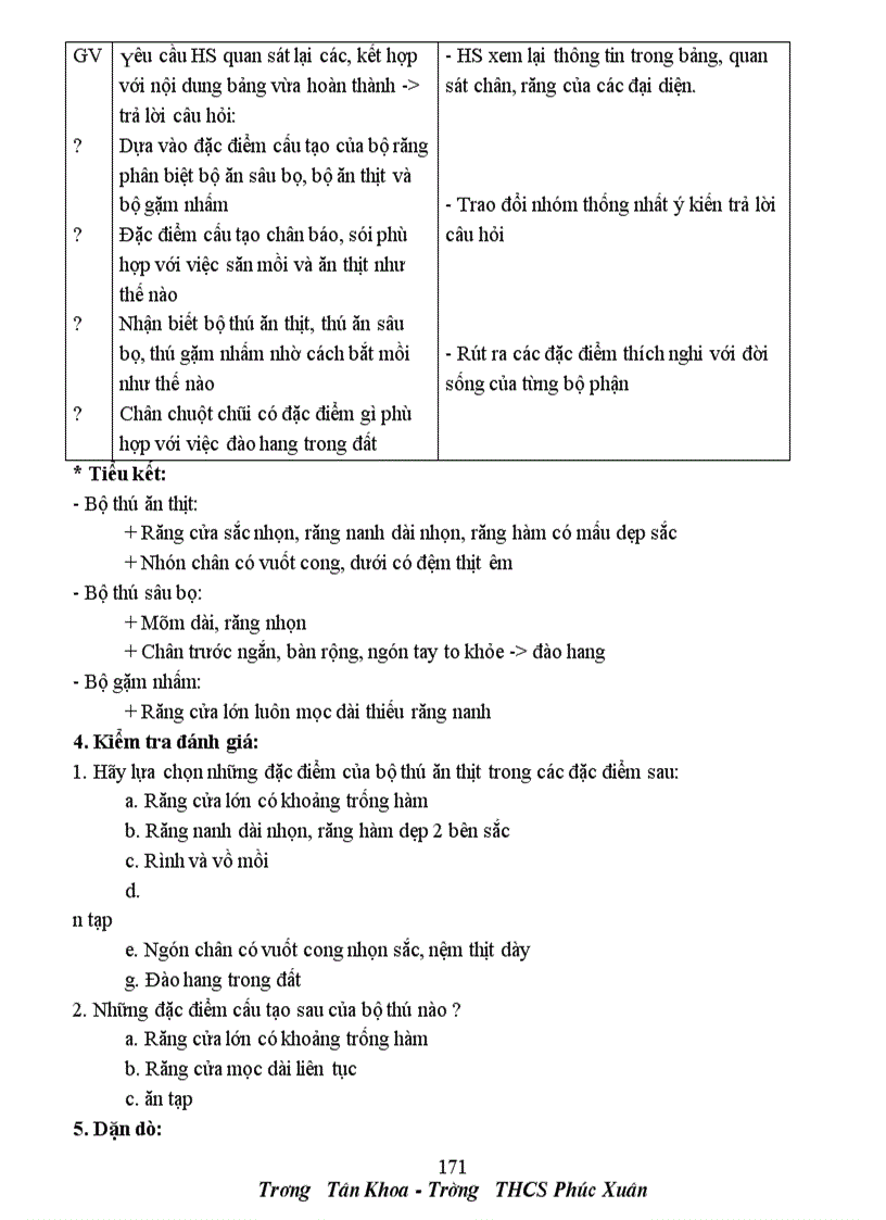 image for page Giáo Án Sinh Học 7 3 cột cả năm